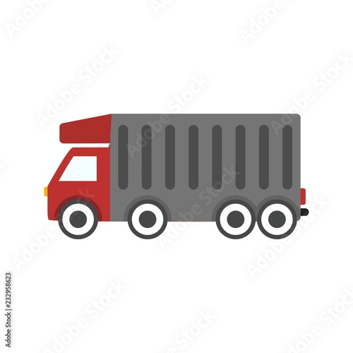 Tipper Truck Transport Flat Icon