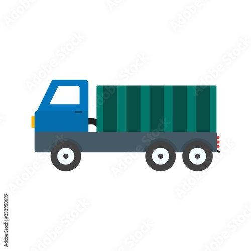Dumper Transport Flat Icon