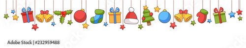 Schöne Weihnachtselemente Dekoration