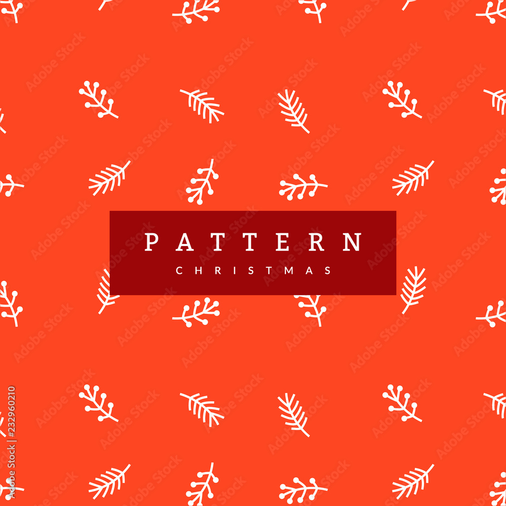 Naklejka premium Seamless pattern Christmas Vector Background
