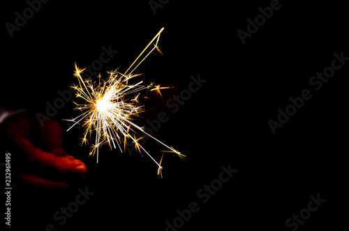 Sparkler Fire In Hand