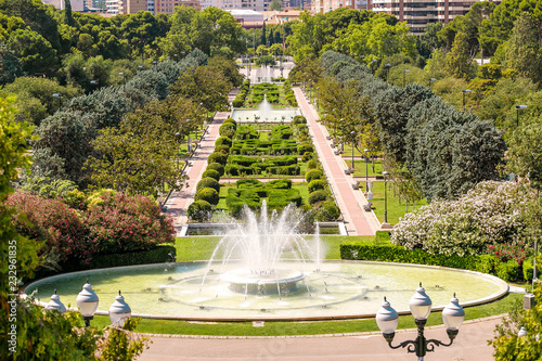 Fountains in the park baroque garden of Jose Antonio photo