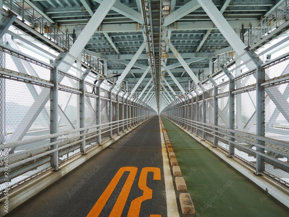 Naklejka premium inside a bridge