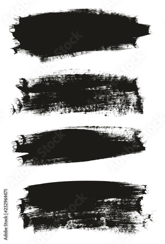 Calligraphy Paint Brush Background High Detail Abstract Vector Background Set 136