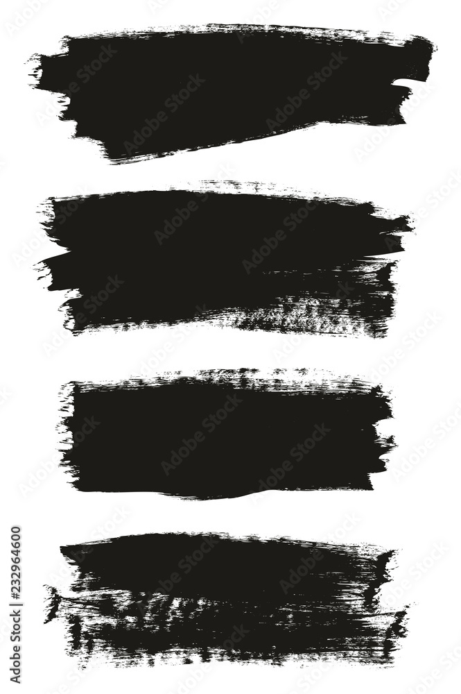 Calligraphy Paint Brush Background High Detail Abstract Vector Background Set 133