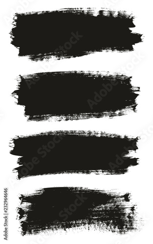 Calligraphy Paint Brush Background High Detail Abstract Vector Background Set 132