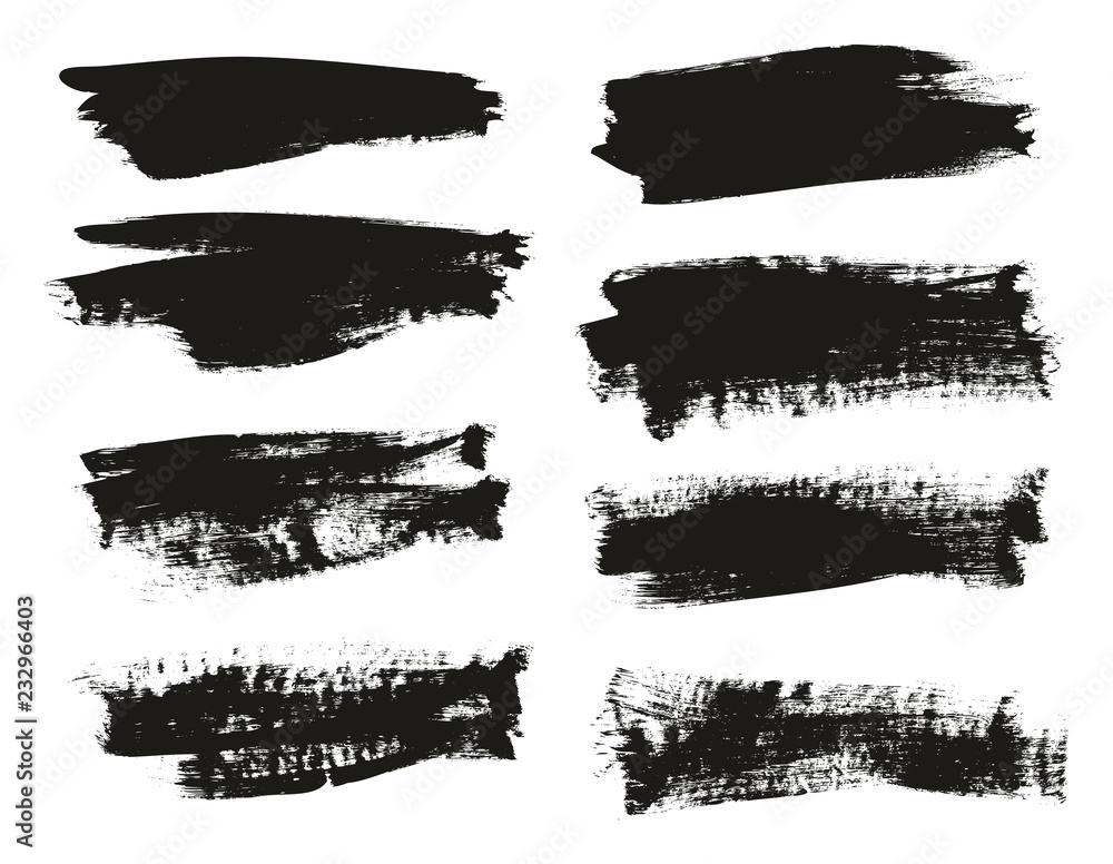 Calligraphy Paint Brush Background High Detail Abstract Vector Background Set 105