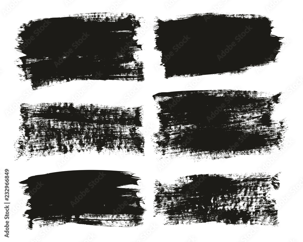 Calligraphy Paint Brush Background High Detail Abstract Vector Background Set 100