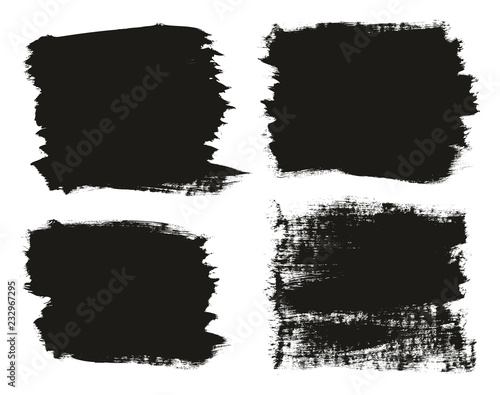 Calligraphy Paint Brush Background High Detail Abstract Vector Background Set 91