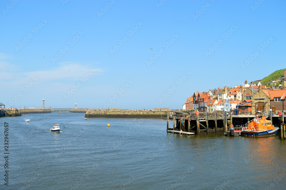 Whitby Harbour in North Yorkshire