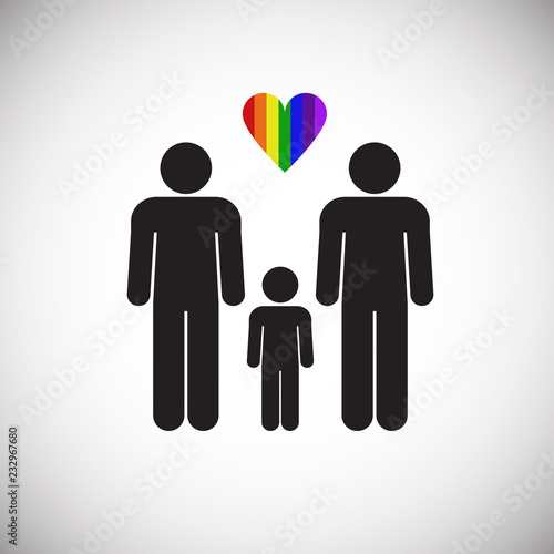 LGBT Family icon on white background icon