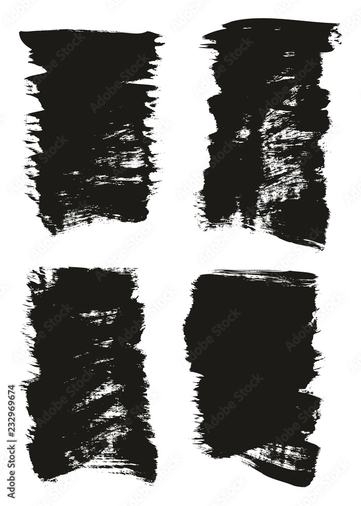 Calligraphy Paint Brush Background High Detail Abstract Vector Background Set 35
