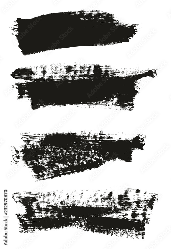 Calligraphy Paint Brush Background High Detail Abstract Vector Background Set 30