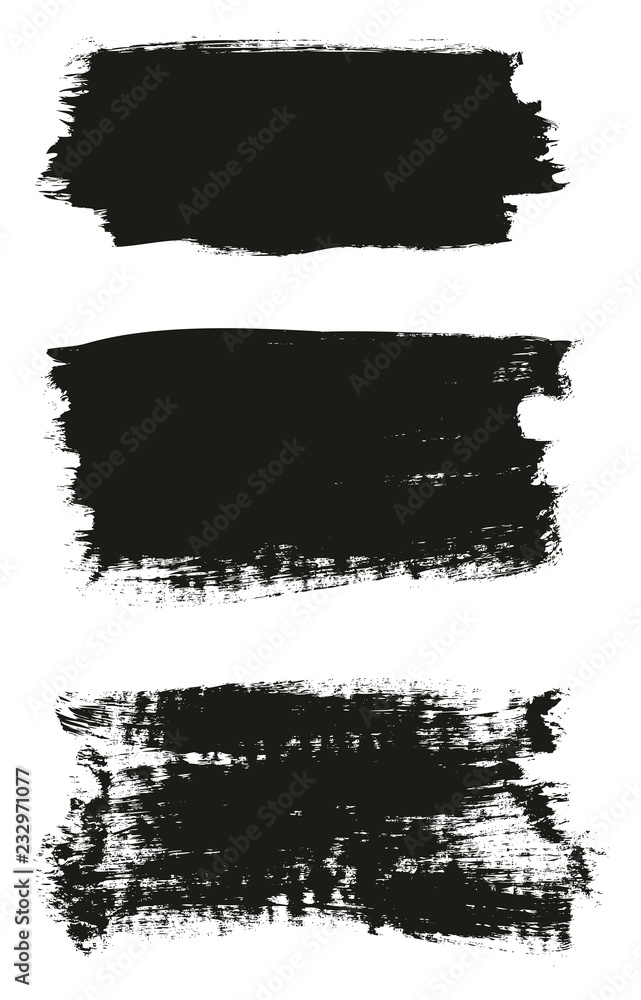 Calligraphy Paint Brush Background High Detail Abstract Vector Background Set 17