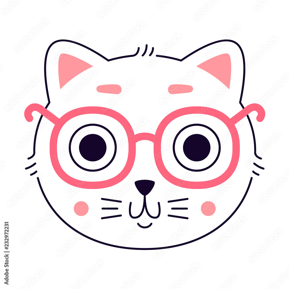 Cute kitty head. Cute kitty head.