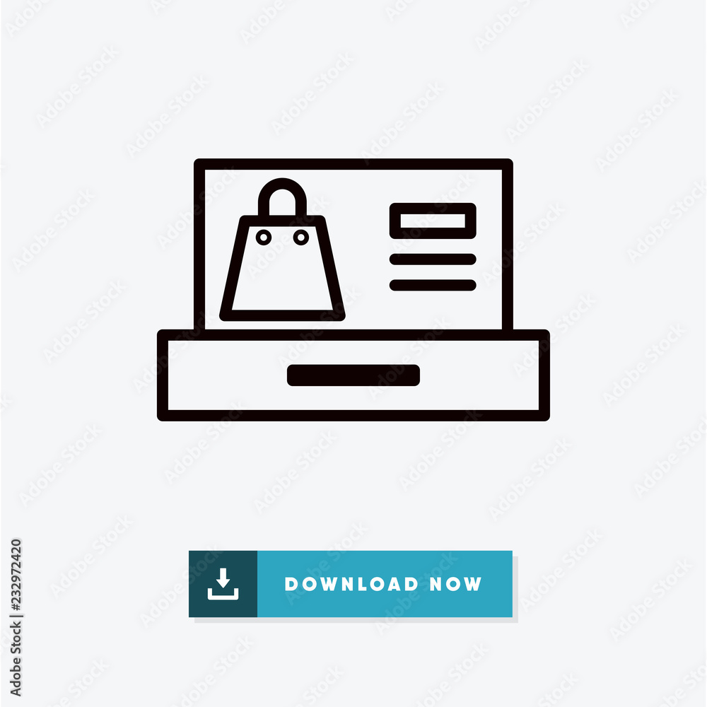 Online shopping cyber monday vector icon Online shopping cyber monday vector icon