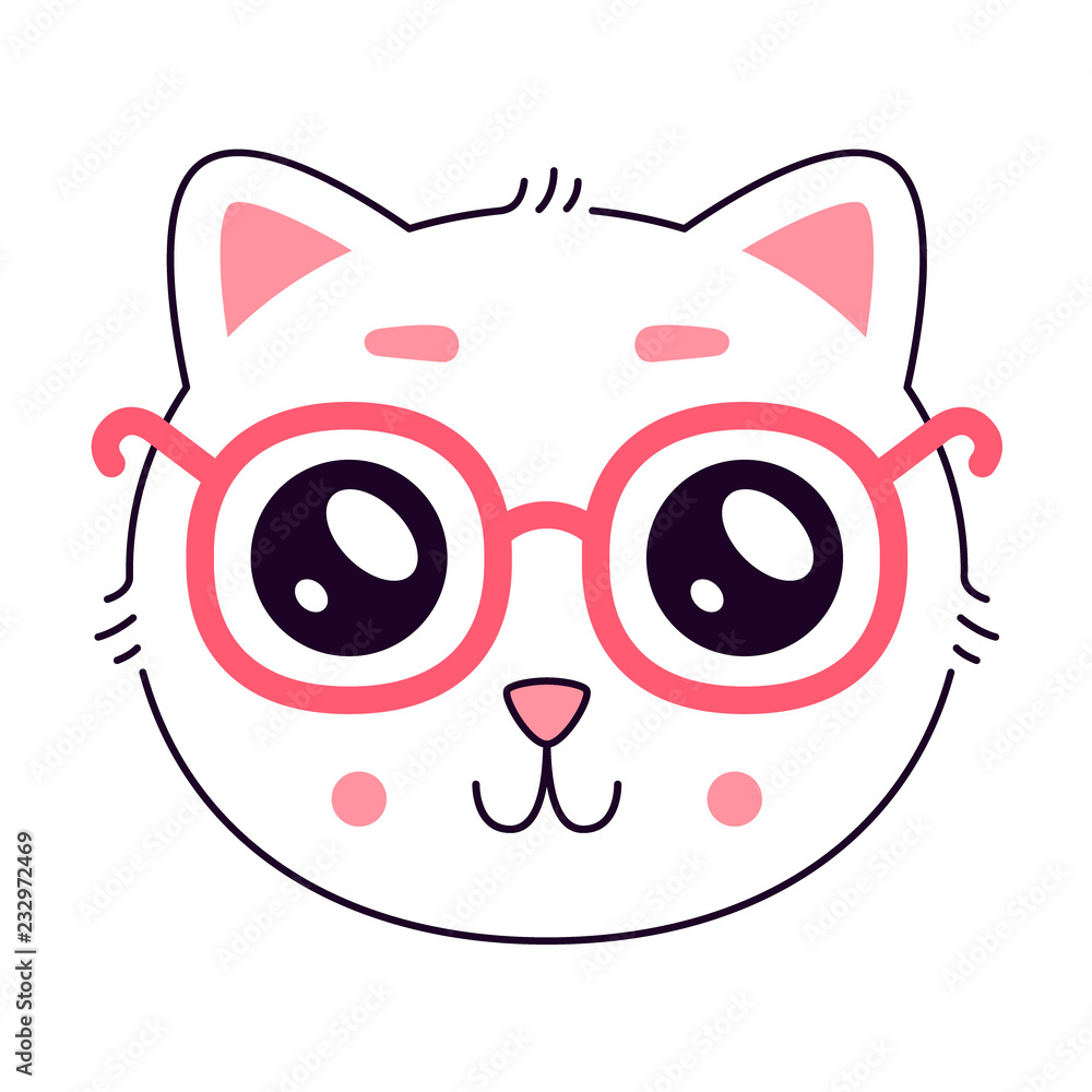 Cute kitty head. Cute kitty head.