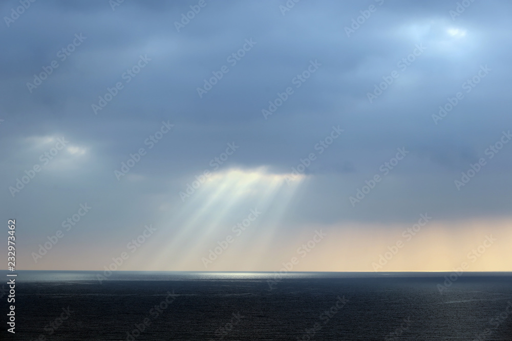 rays through the clouds