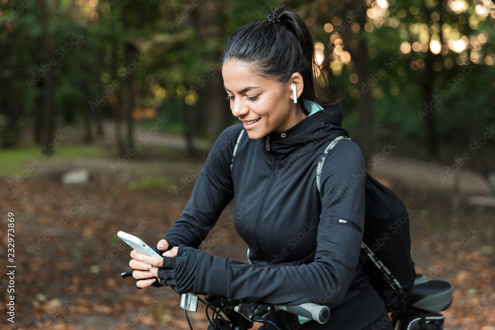 Close up of a beautiful young fitness woman riding Close up of a beautiful young fitness woman riding