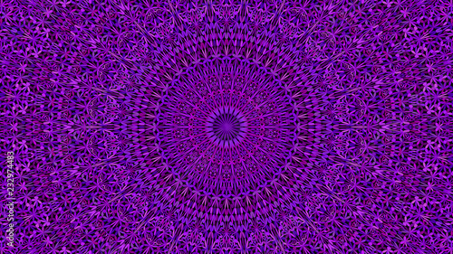 Purple abstract jungle ornate mandala wallpaper - geometric vector graphic design