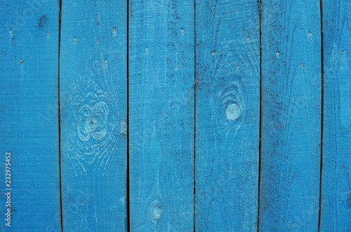   Beautiful wooden blue  background for design, banner and layout.             