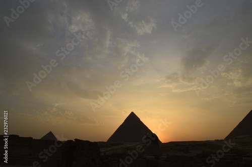 Sunset in Pyramids