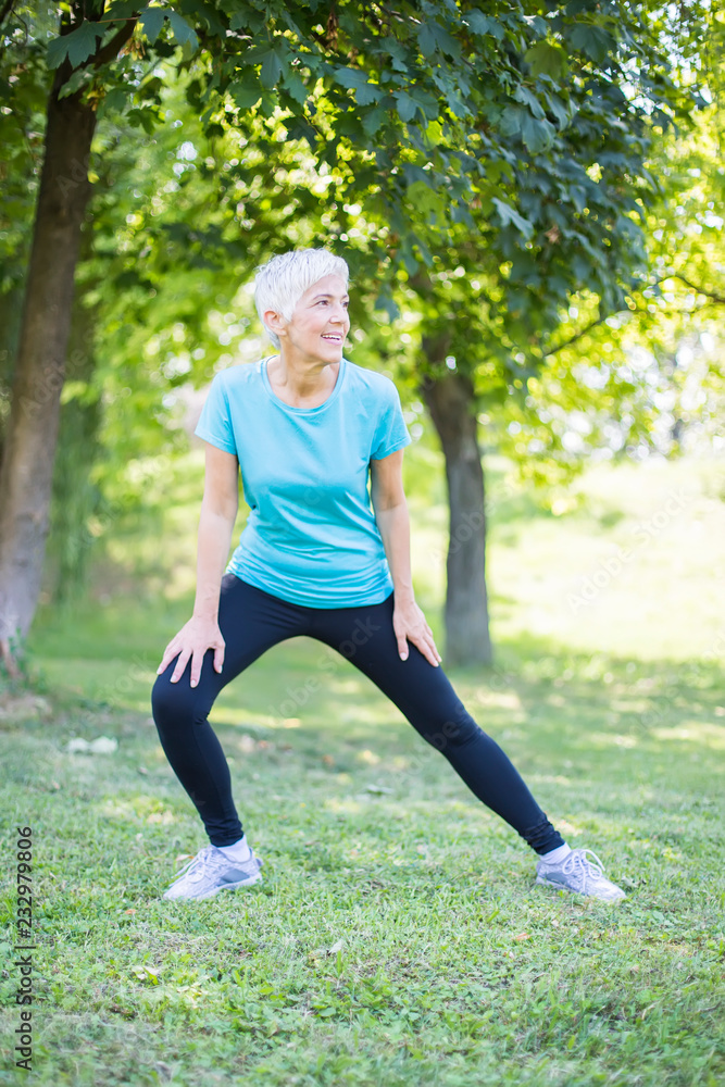 Maintaining the health of elderly woman in retirement concept Maintaining the health of elderly woman in retirement concept