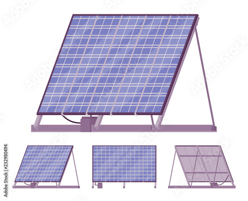 Solar cells panel kit with battery charger