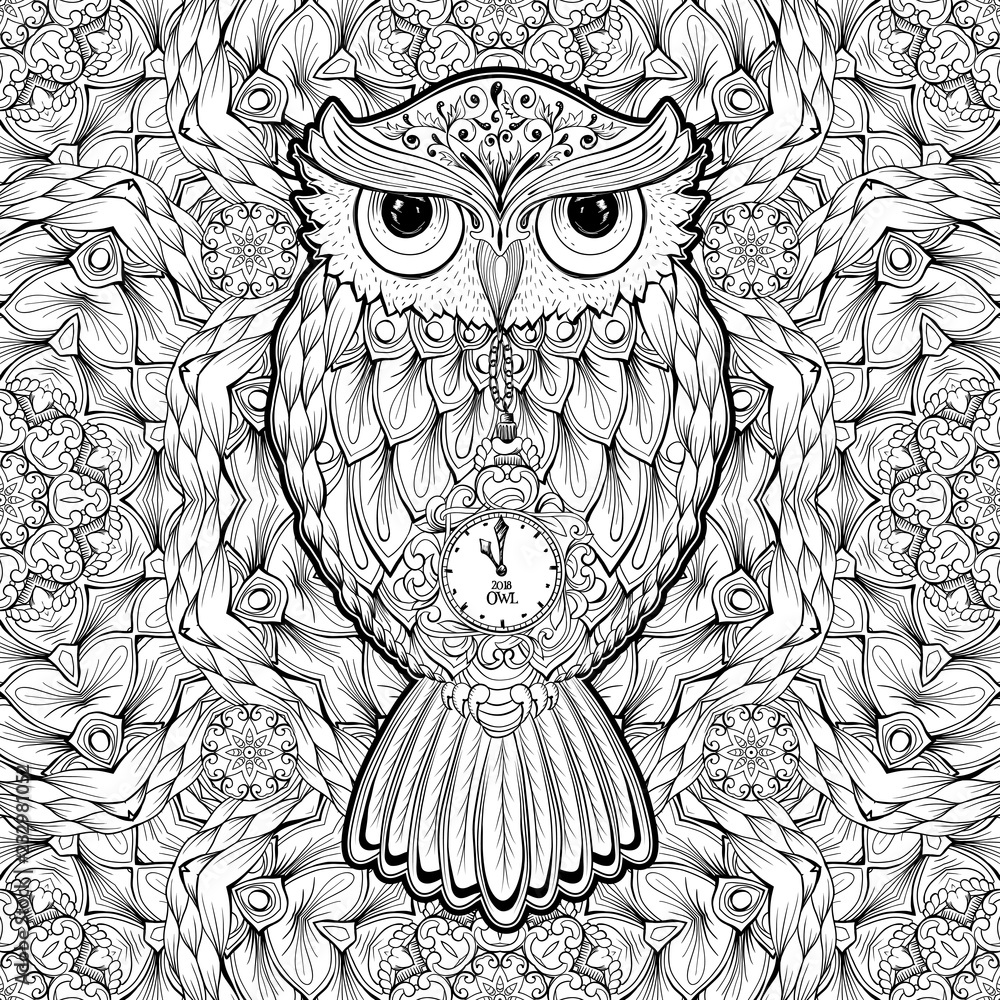 animal kaleidoscope coloring pages