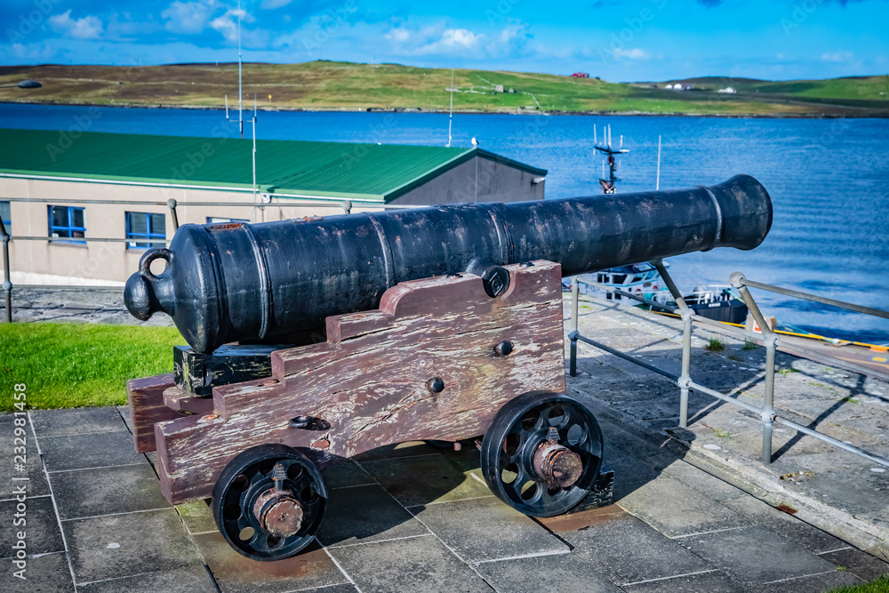 Cannon at Fort Charlotte in the centre of Lerwick
