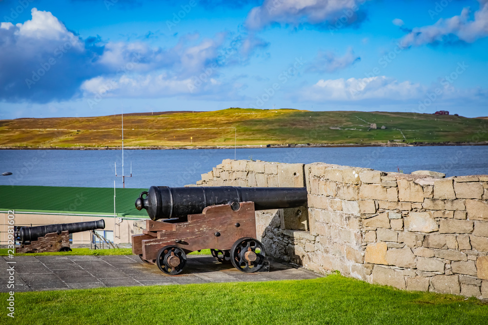 Cannon at Fort Charlotte in the centre of Lerwick