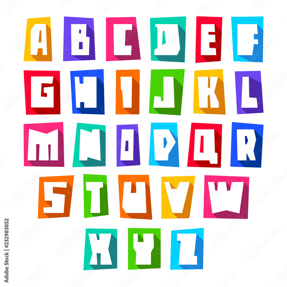 New font cut white letters uppercase New font cut white letters uppercase