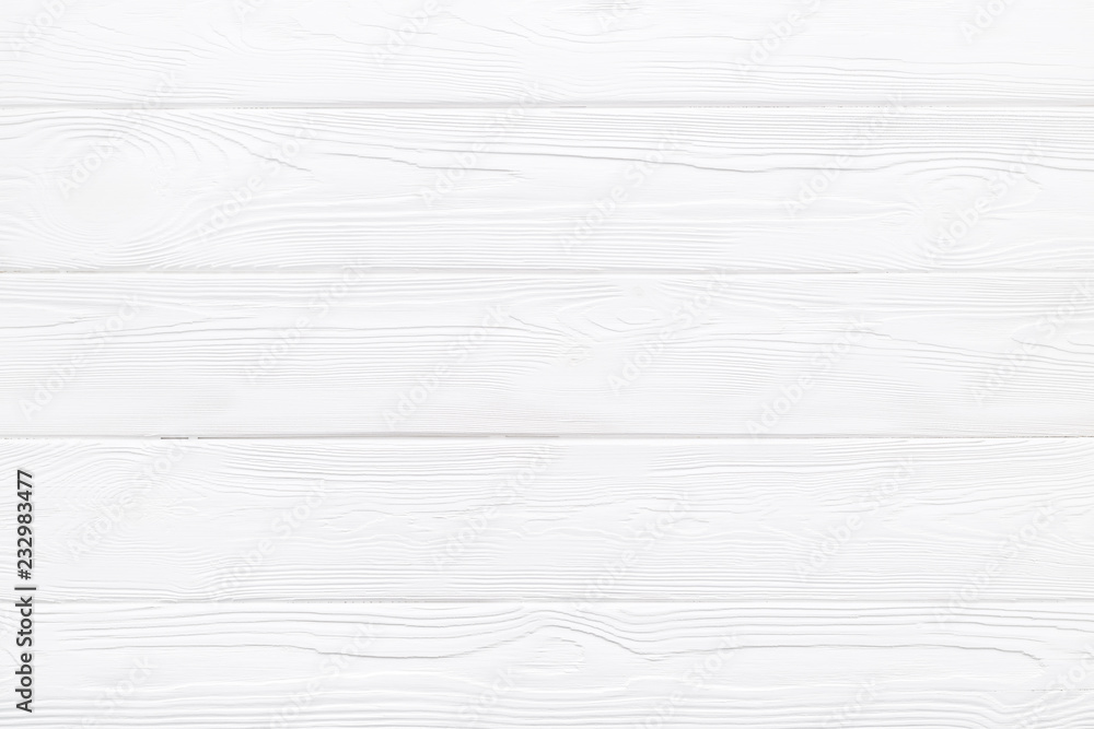 Naklejka premium White wood texture of pine plank table. Pastel background. 