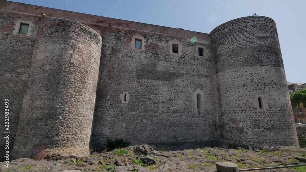 Castello Ursino in Catania. Architecture of Sicily, Italy. Castello Ursino in Catania. Architecture of Sicily, Italy.