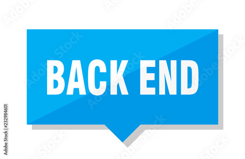 back end price tag