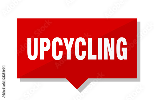 upcycling red tag