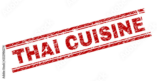 THAI CUISINE seal print wit...
