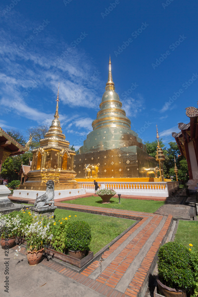 Wat Phra Singh Buddhist temple in Chiang Mai, Thailand. Wat Phra Singh Buddhist temple in Chiang Mai, Thailand.