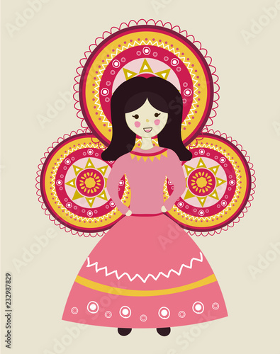Al Mawlid Al Nabawi Bride - Traditional Islamic celebration of the prophet Muhammed birth day - a bride made of sweets for young girls to play and eat it