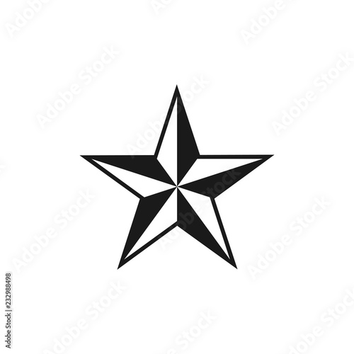 Star compass rose graphic design template vector illustration