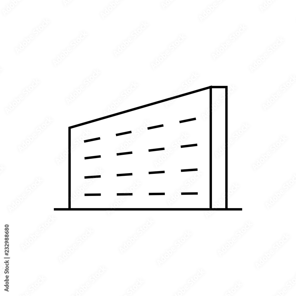 Office building line icon, outline vector sign, linear style pictogram isolated on white. Symbol, logo illustration. Office building line icon, outline vector sign, linear style pictogram isolated on white. Symbol, logo illustration.