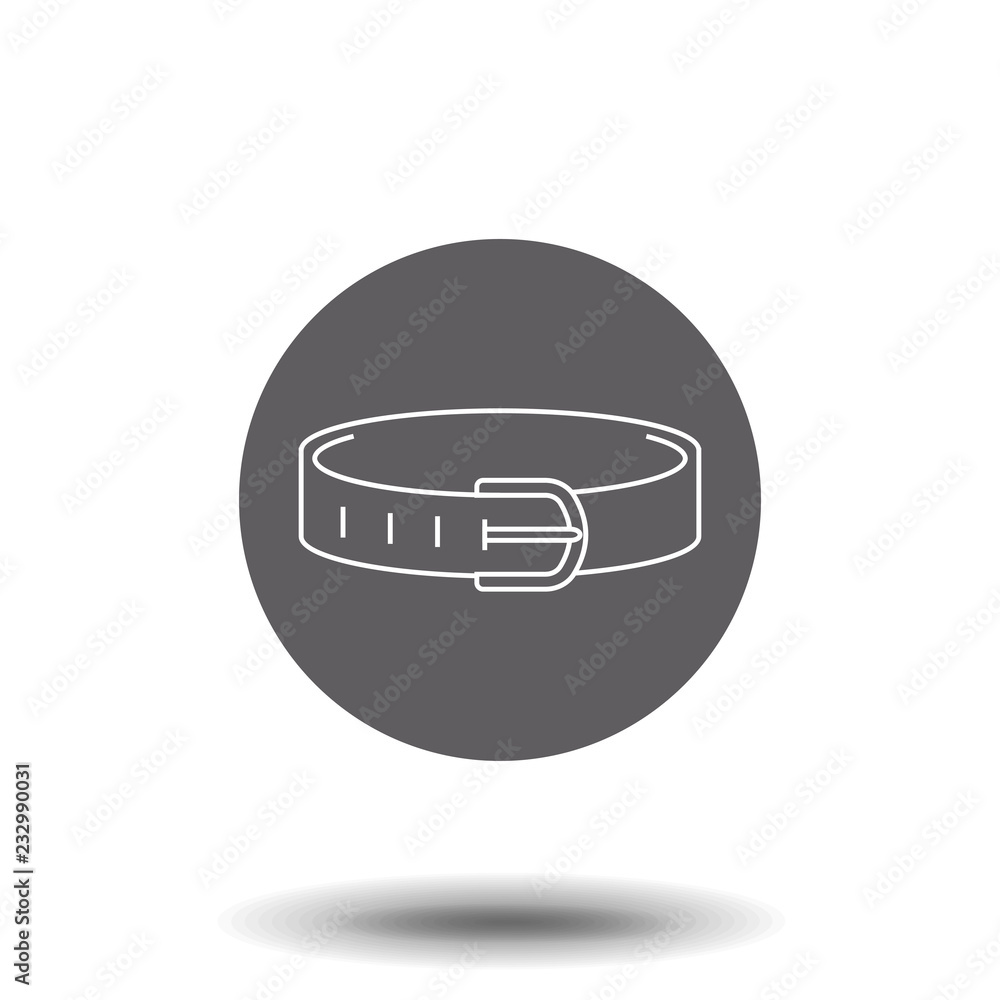 dog collar line icon, outline sign, linear symbol, vector, flat illustration dog collar line icon, outline sign, linear symbol, vector, flat illustration
