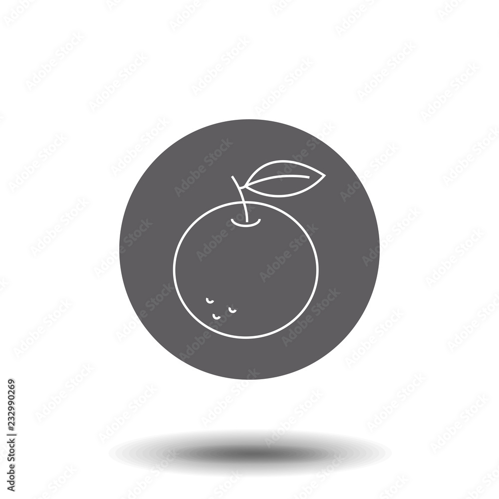 Peach line icon, outline vector sign, linear pictogram isolated on white. logo illustration Peach line icon, outline vector sign, linear pictogram isolated on white. logo illustration