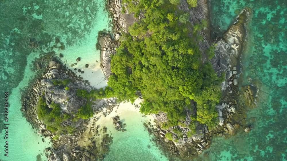 Aerial view of the kra island, small island near sunrise beach lipe, satun,Thailand. Aerial view of the kra island, small island near sunrise beach lipe, satun,Thailand.