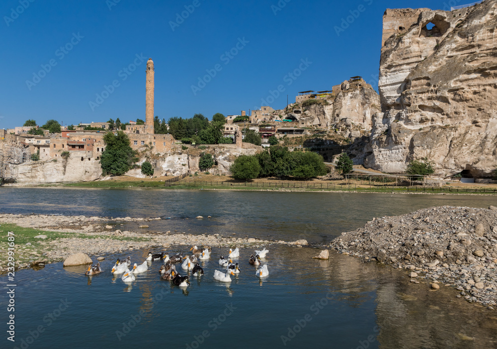 Hasankeyf, Turkey - a splendid ancient town located along the Tigris River, with its archeological sites at risk of being flooded with the completion of the Ilisu Dam