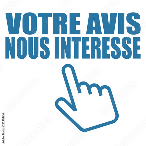 Logo votre avis nous intéresse.