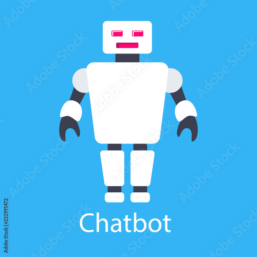 The chatbot illustration. This is a vector illustration