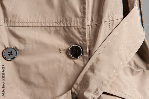 Partial close-up of clothes buttons