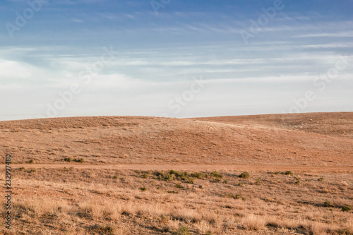 wide yellow valley for background for design