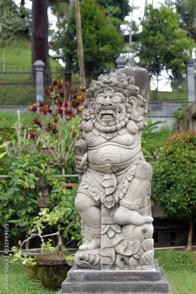 Painted statue at Tirta Gangga water palace, Bali, Indonesia
